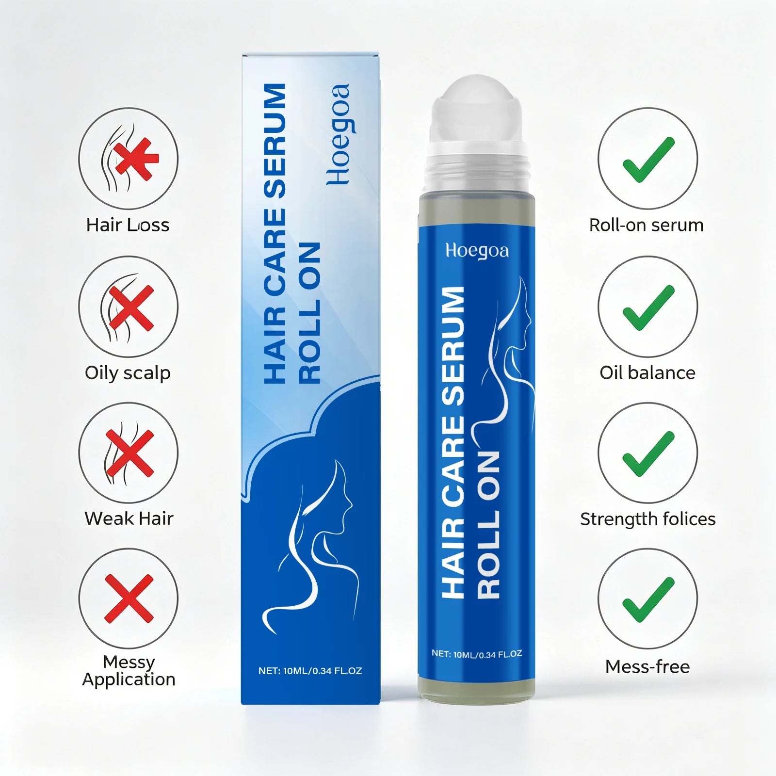 Rosemary Hair Serum and Scalp Roller for Thicker Fuller Hair Growth Routine - 2
