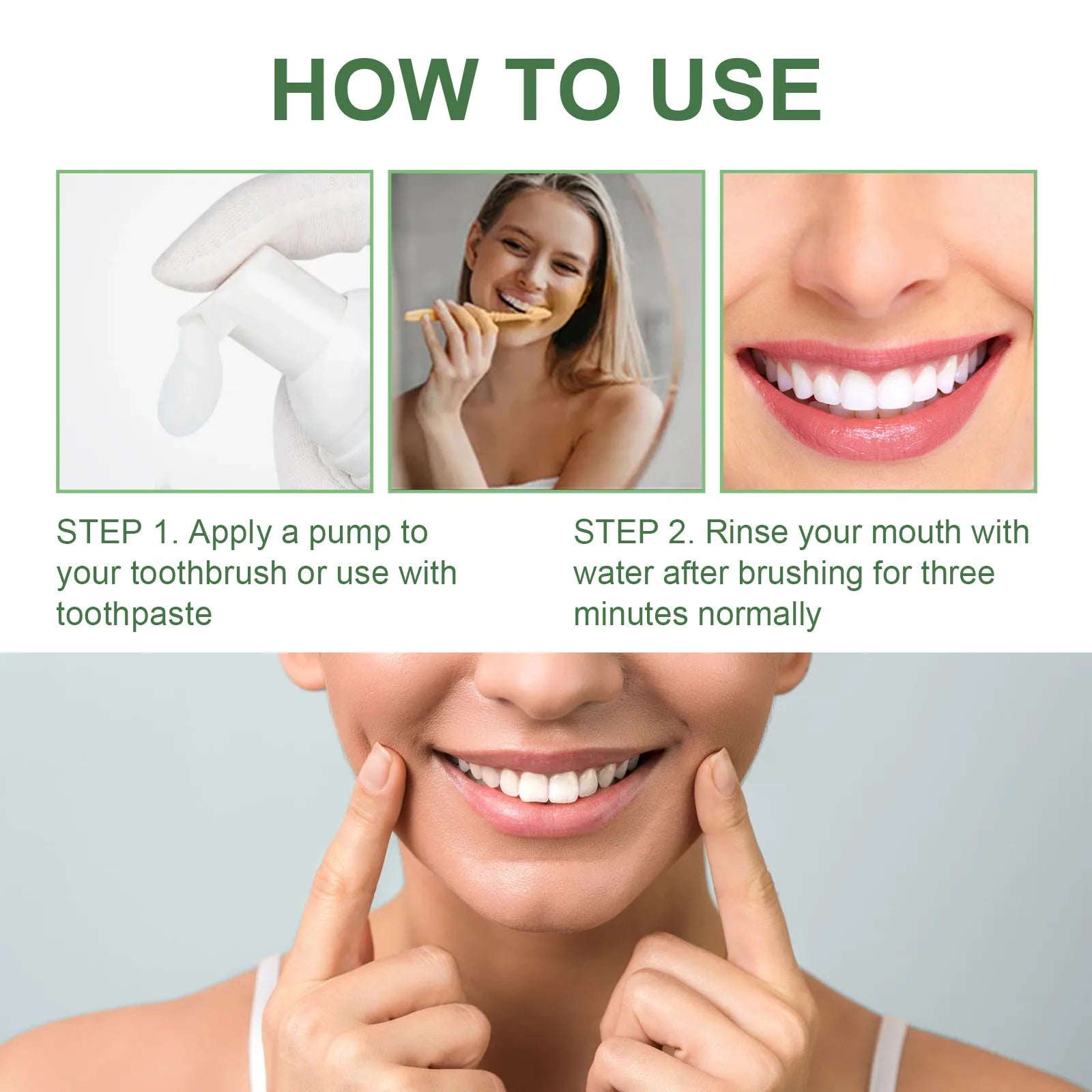 Whitening Foaming Toothpaste and Dental Mousse for Daily Teeth Stain Removal - 12