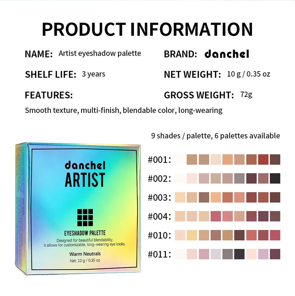 Artist Eyeshadow Palette and Cosmetic Makeup Kit for Daily and Party Looks