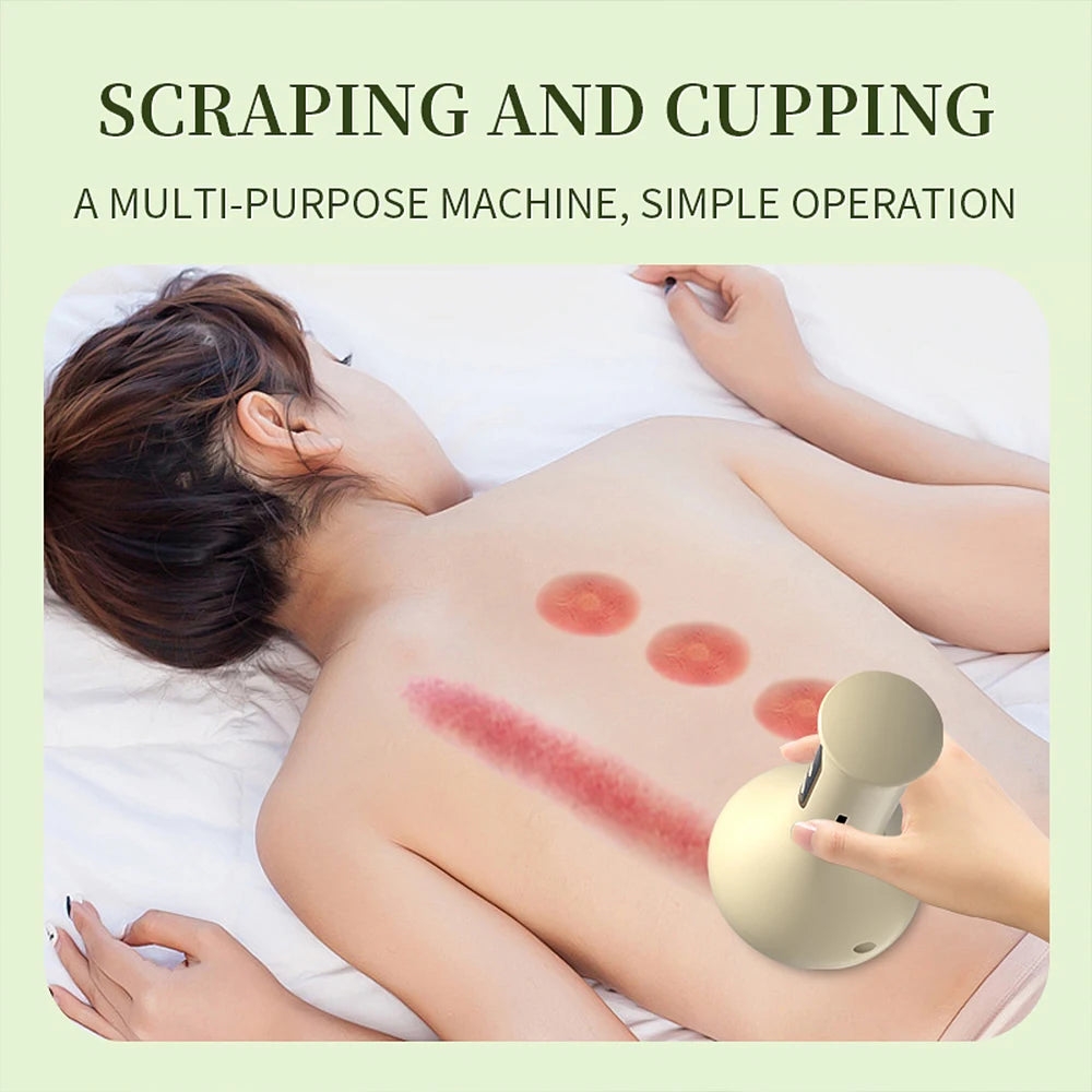 Electric Cupping Massager and Scraping Tool for Muscle Relaxation and Body Recovery - 12
