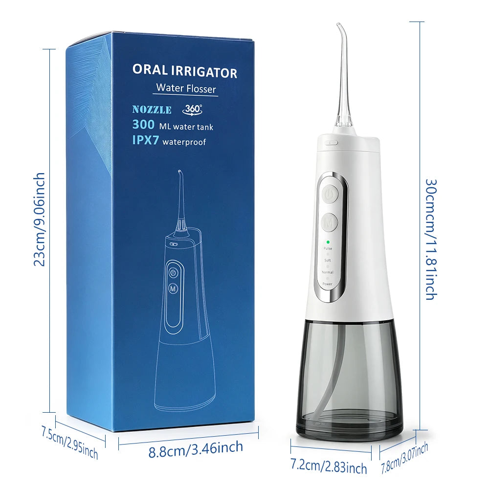 Water Dental Flosser and Oral Irrigator for Braces and Deep Teeth Cleaning Routine