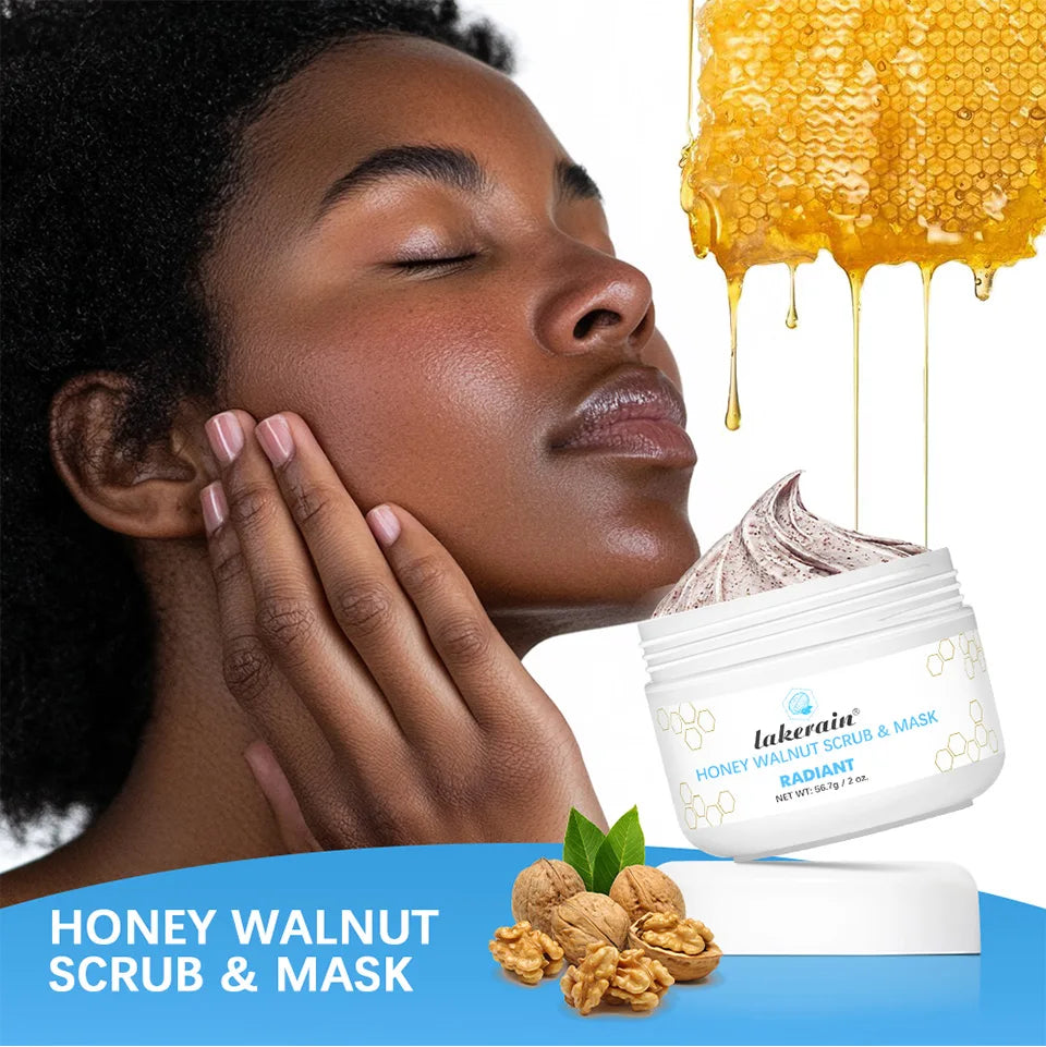 Honey Facial Scrub and Exfoliating Mask for Deep Cleansing and Glowing Skin - 7