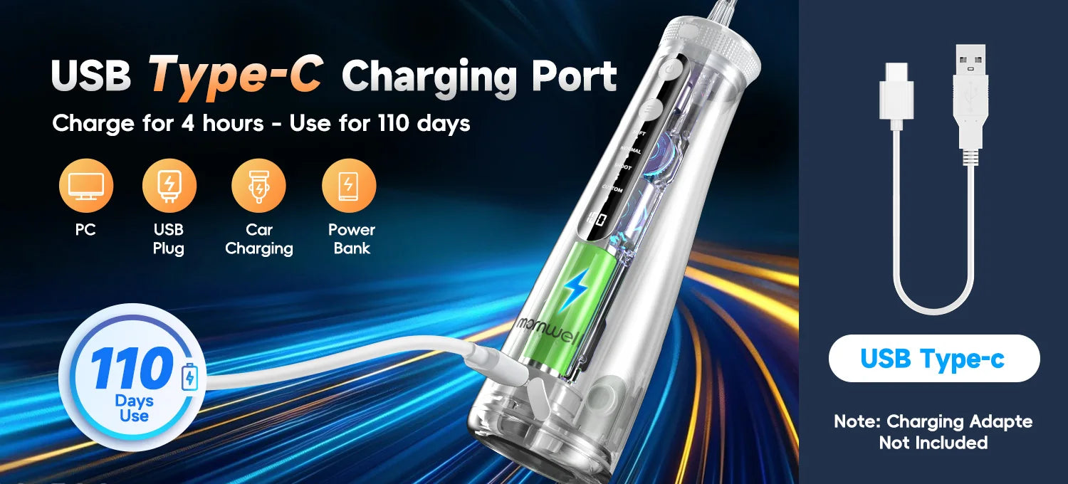 Electric Oral Irrigator and Water Flosser for Daily Dental Teeth Cleaning - 12