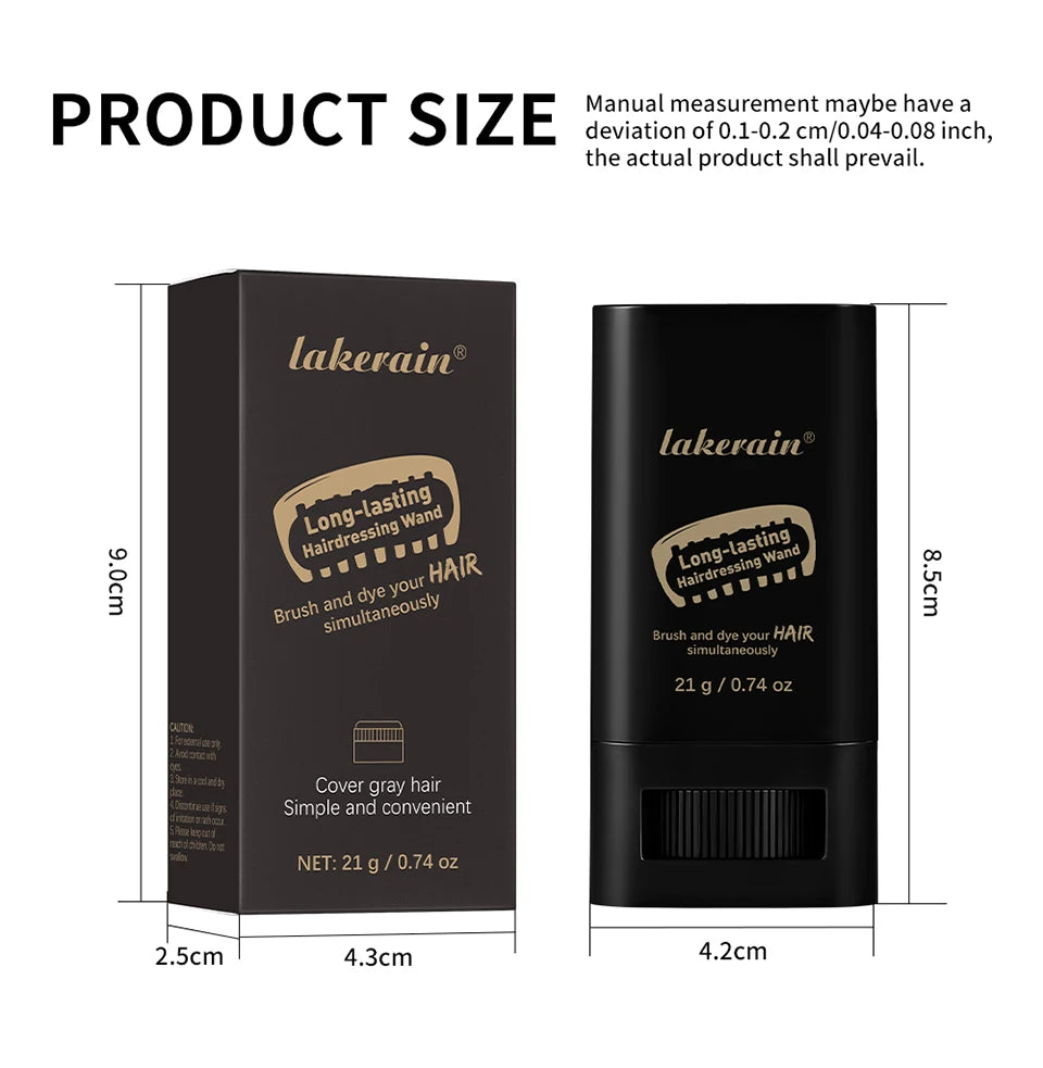 Hair Dye Stick and Gray Root Concealer for Instant Touch Ups and Daily Grooming