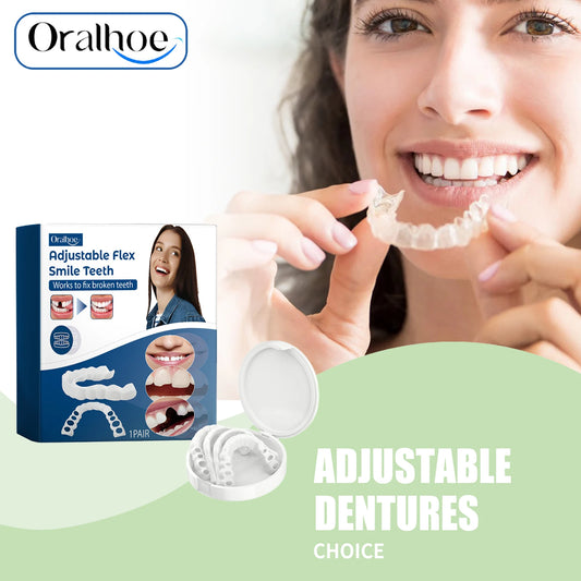 Adjustable Snap On Dentures and Fake Dental Braces for a Confident Smile