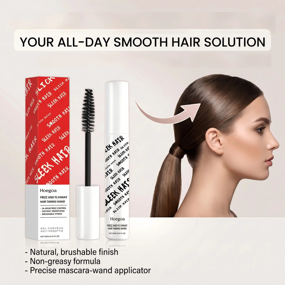Hair Finishing Stick and Flyaway Tamer for sleek styles and daily hair grooming