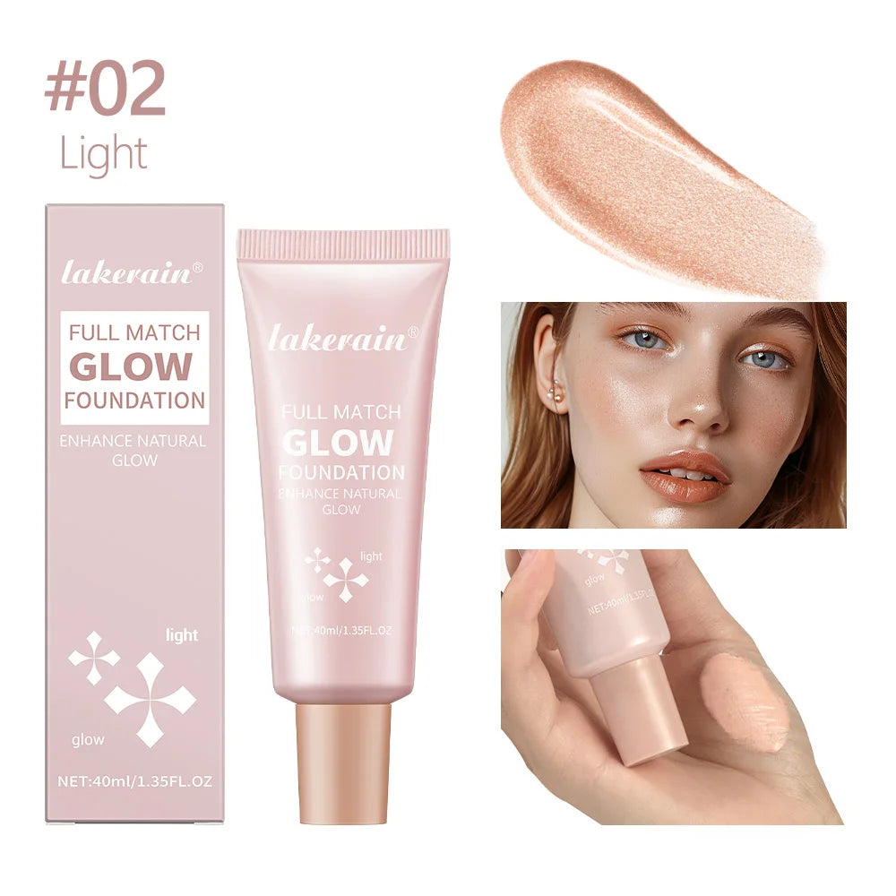 Liquid Glow Foundation and Radiant Skin Enhancer for Natural Daily Makeup Looks - 20