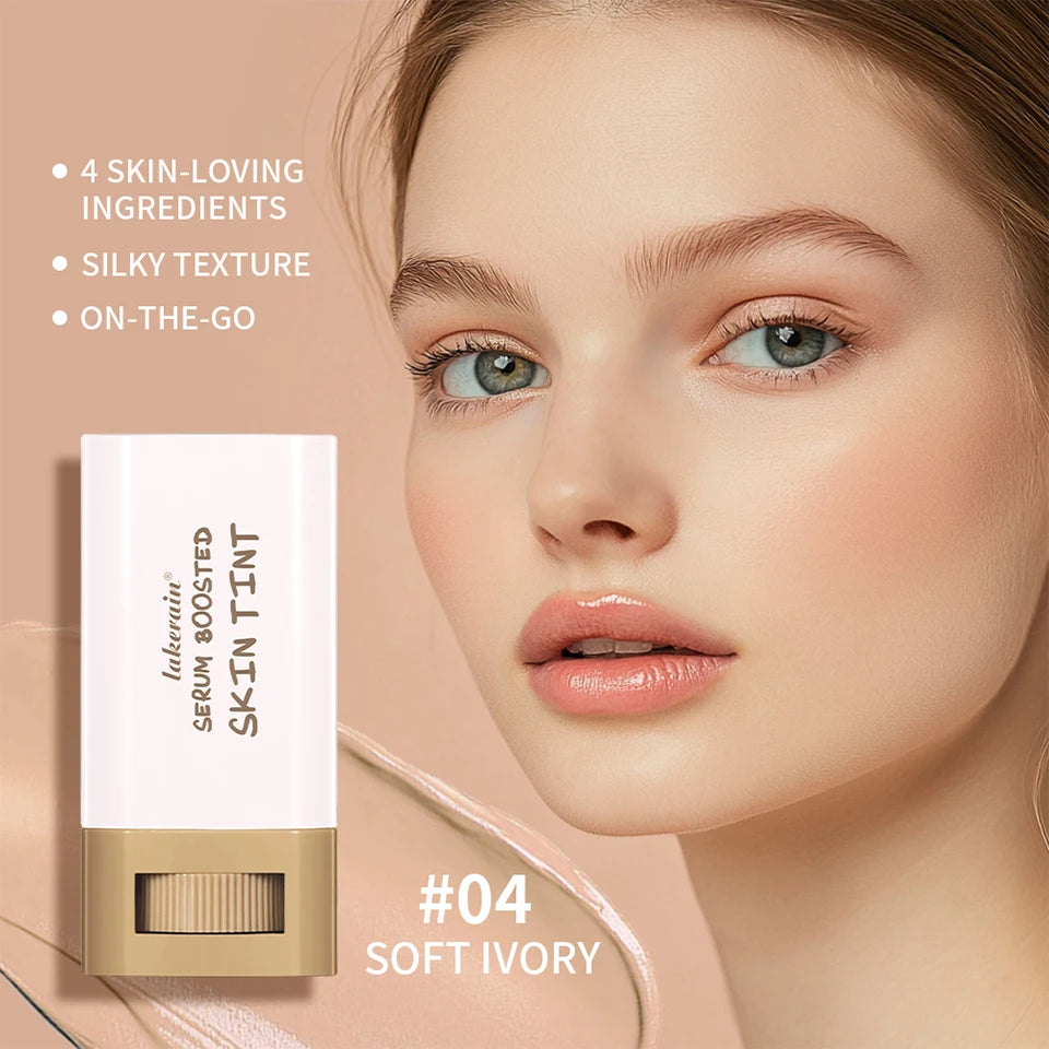 Skin Tint Stick and Serum Foundation for Natural Everyday Makeup Coverage
