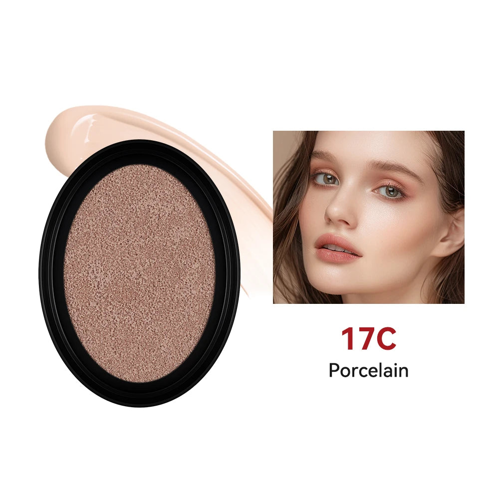 Cushion Foundation Refill and Compact Makeup for Long Lasting Daily Coverage - 30