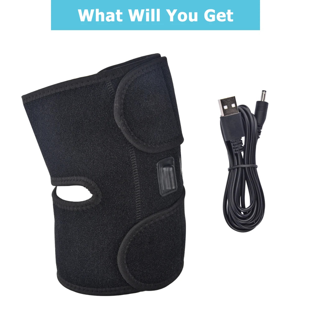 Electric Knee Heating Pad and Heated Brace Support for Joint Relief and Leg Warmth - 11