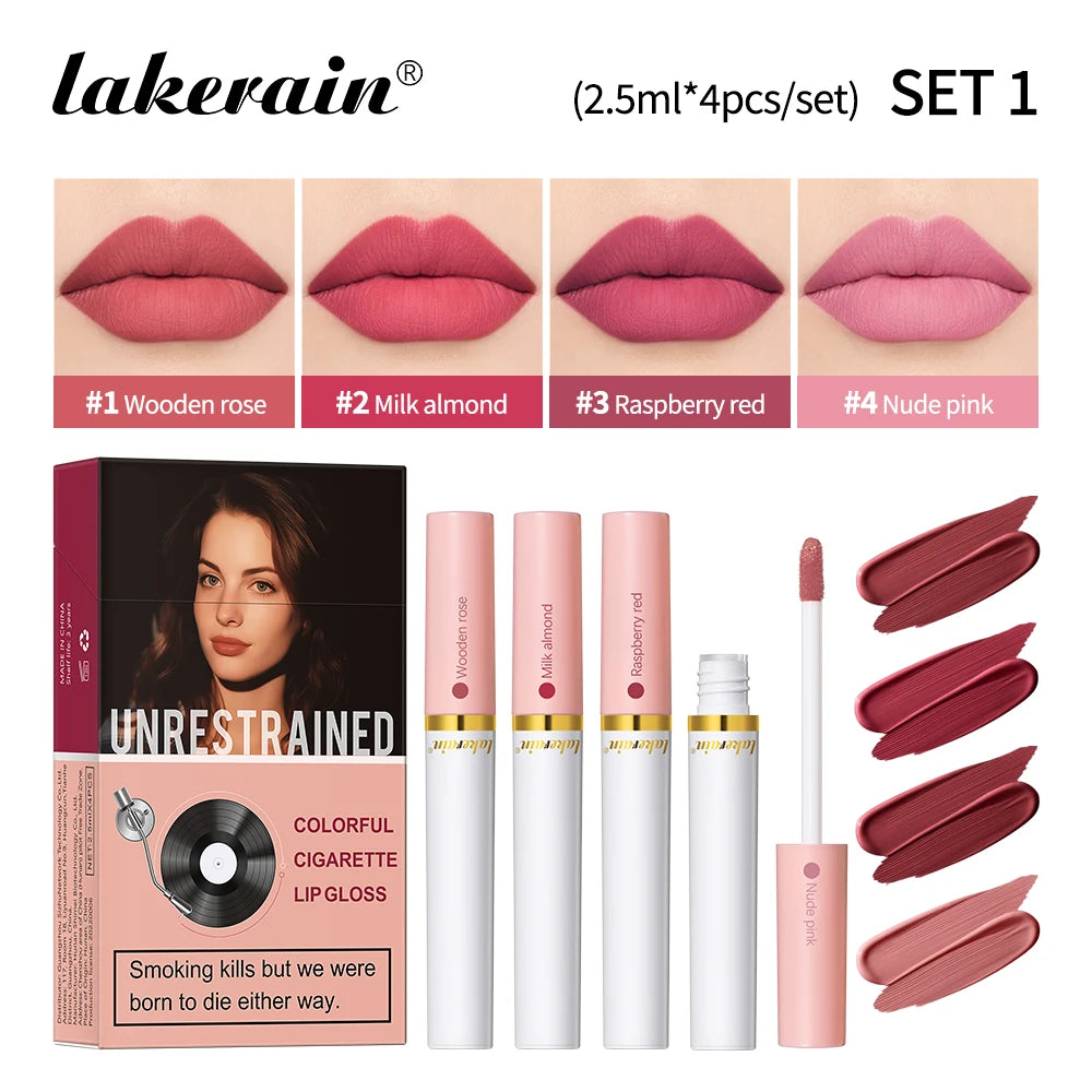 Matte Lipstick Set and Velvet Lip Tint for Daily Makeup and Special Occasions - 23