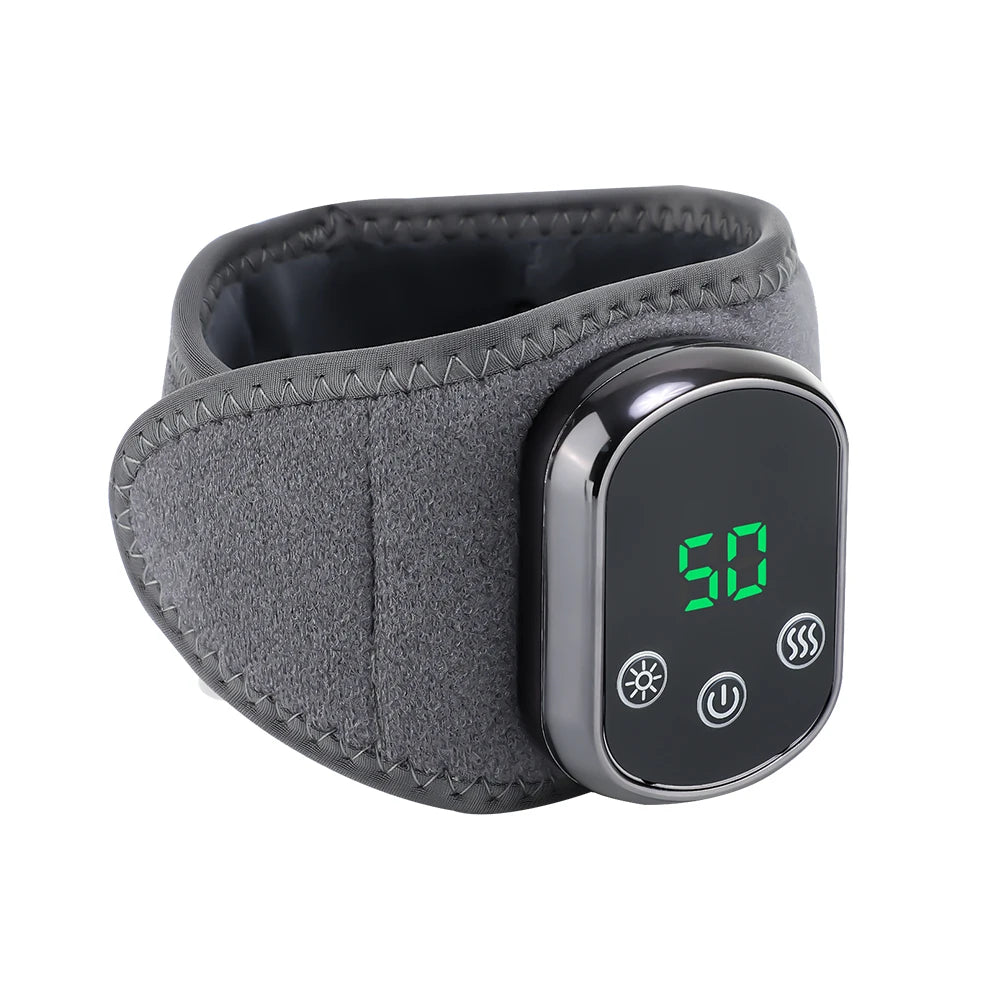 Heated Wrist Brace and Vibration Massager for Daily Relief and Office Comfort