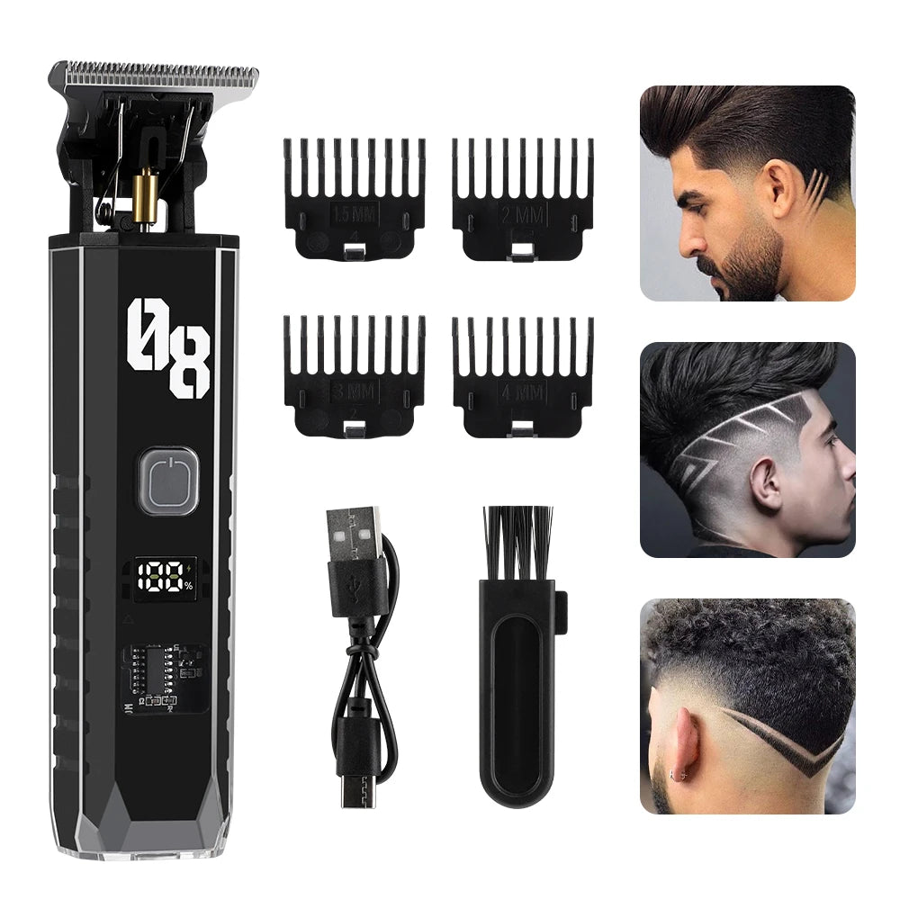 Hair Clipper and Electric Trimmer for Professional Grooming and Home Haircuts