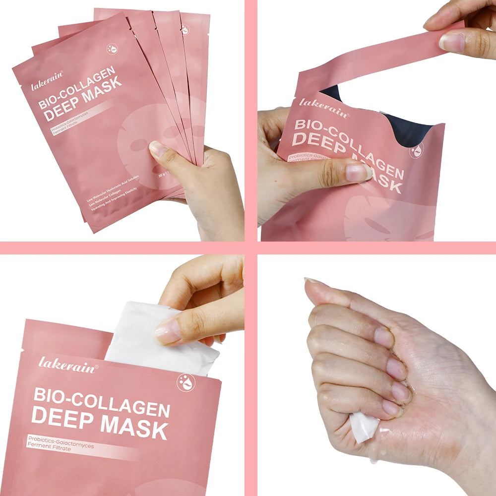 Collagen Deep Face Mask and Hydrating Overnight Sheet for Radiant Skin Care - 6