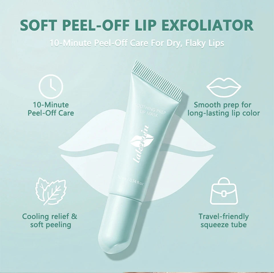 Cooling Peel Off Lip Mask and Hydrating Lip Balm for Daily Dry Lip Care Routine