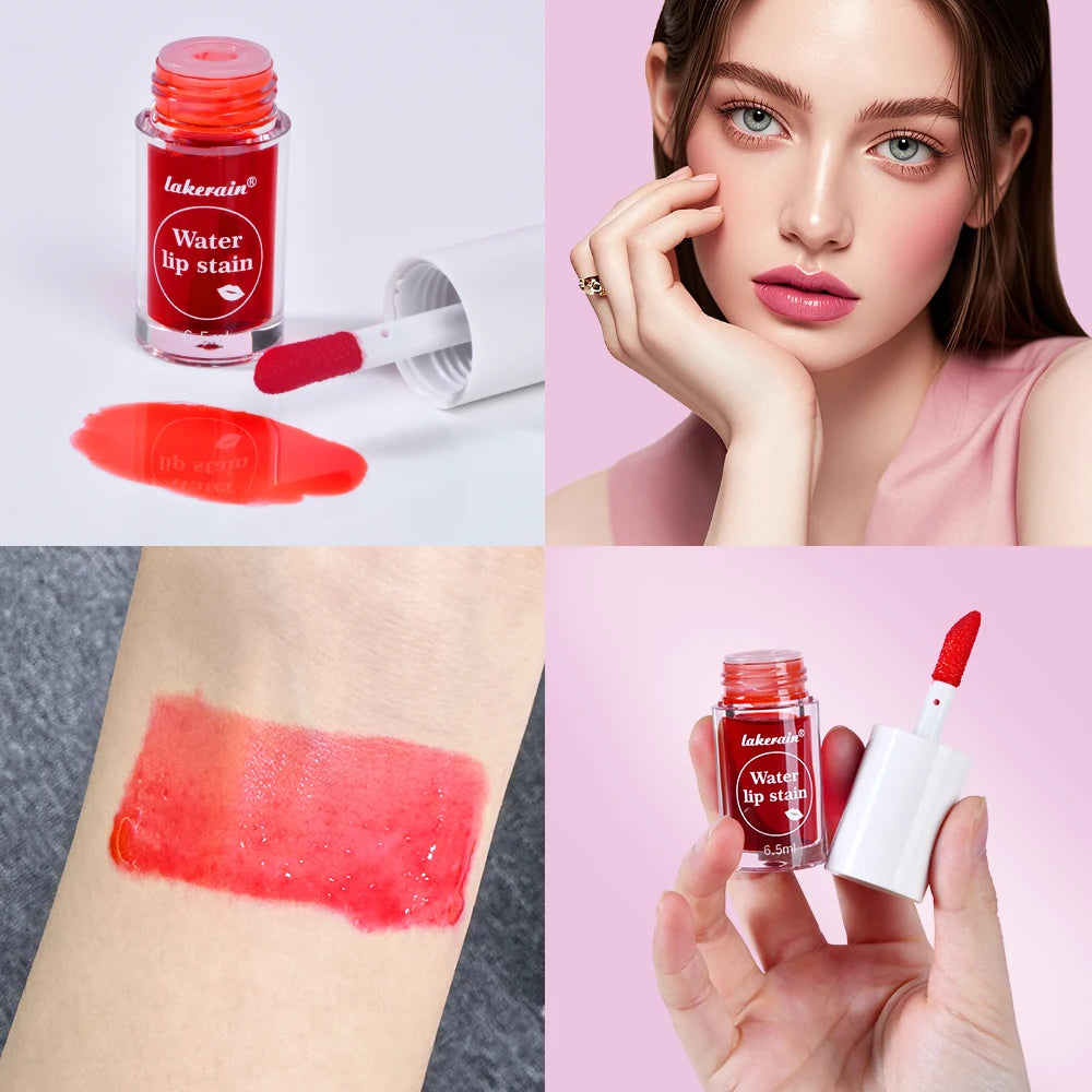 Water Lip Stain and Liquid Blush for a Natural Waterproof Matte Daily Makeup