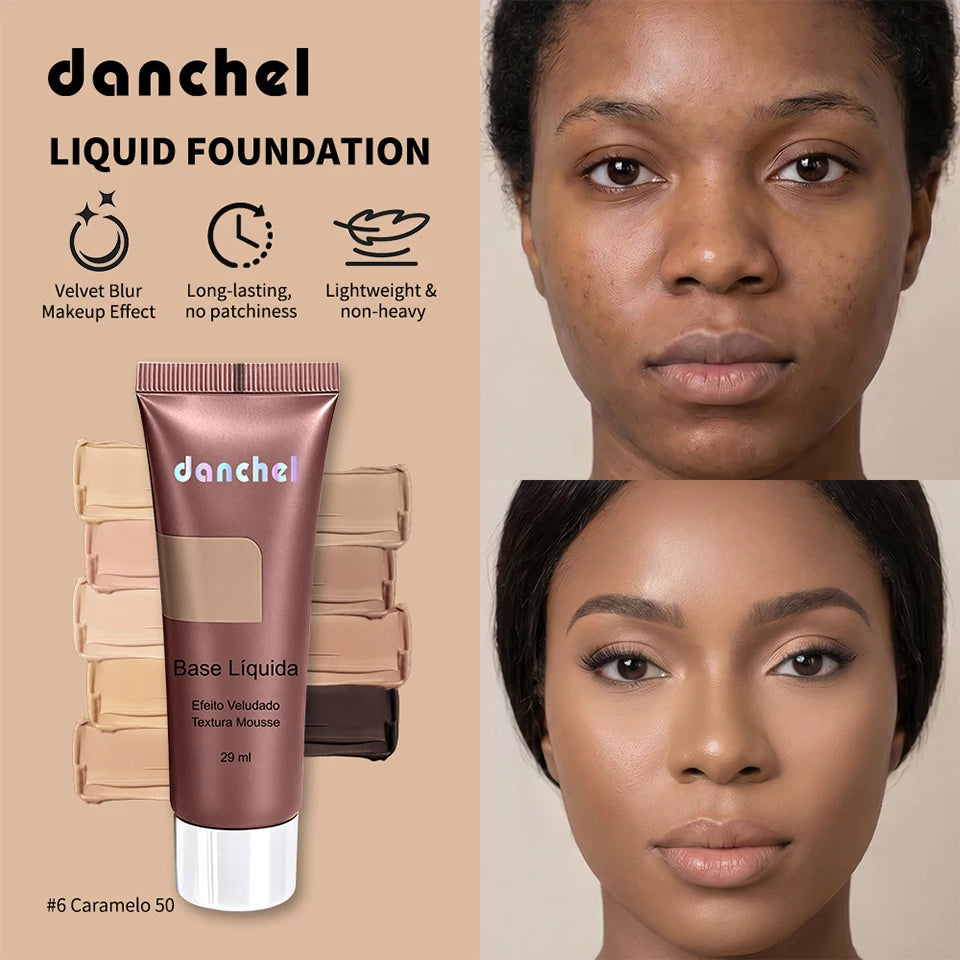 Liquid Foundation and Velvet Matte Makeup Base for Flawless Daily Face Coverage - 7
