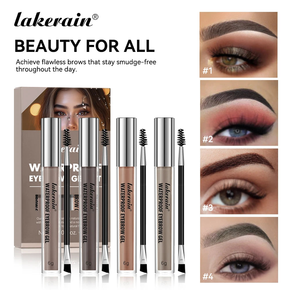 Waterproof Eyebrow Gel and Tinted Brow Enhancer for All Day Natural Looking Brows - 1