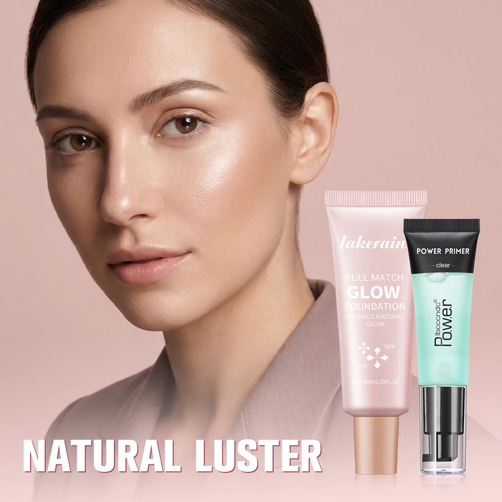 Power Primer and Glow Foundation for daily makeup base and radiant skin finish - 2