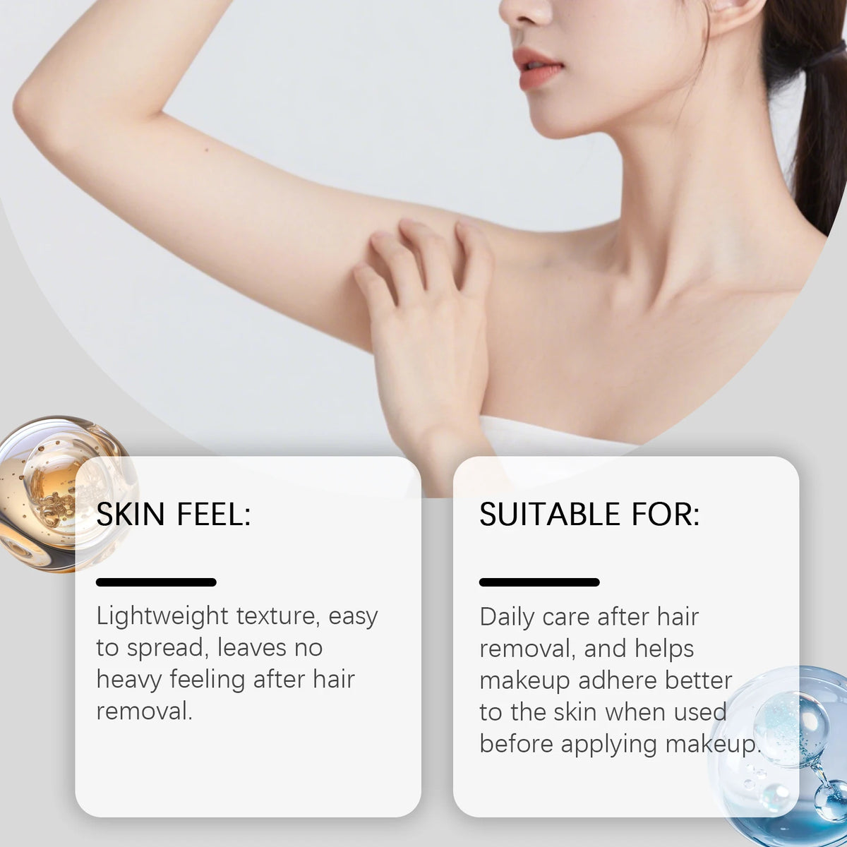 Cyperus Oil and Hair Growth Inhibitor for Smooth Post Shaving Skin Care