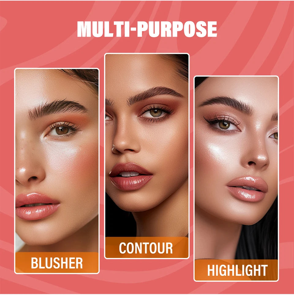 Butter Bronzer and Face Contouring Powder for Natural Sculpted Makeup Looks - 11