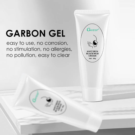 Carbon Gel Laser Cream and Black Face Mask for Deep Cleaning Skin Rejuvenation
