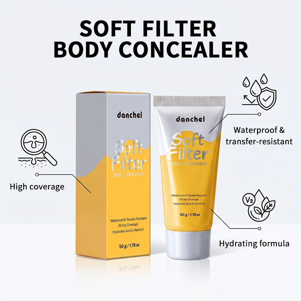 Body Concealer and Full Coverage Foundation for Flawless Skin and Tattoos - 2