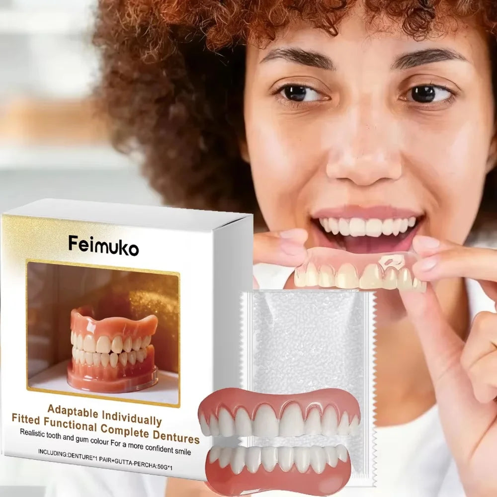 Denture Decoration Set and Fake Teeth Liners for Instant Smile Makeover at Home