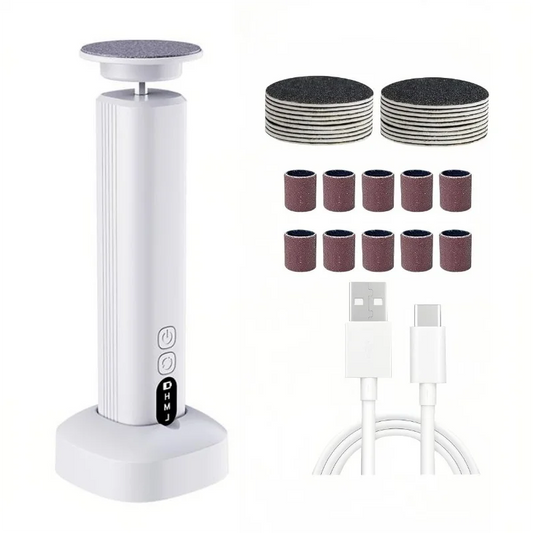 Electric Foot Callus Remover and Dead Skin Buffer for Home Pedicure Routines