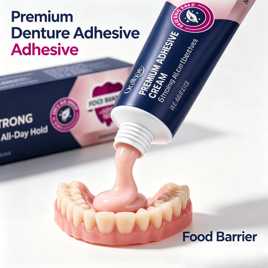Denture Adhesive Cream and Secure Fix Glue for Full and Partial Denture Wearers