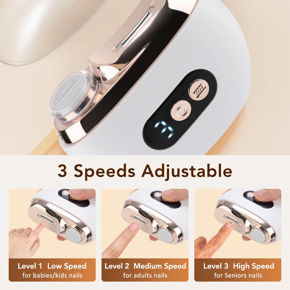Electric Nail Clipper and Automatic Nail Trimmer for Home Use and Travel Care