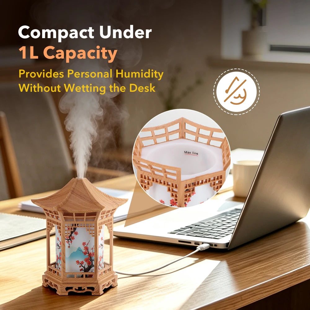 Pavilion Humidifier and Essential Oil Diffuser for Home Office and Bedroom Decor - 10