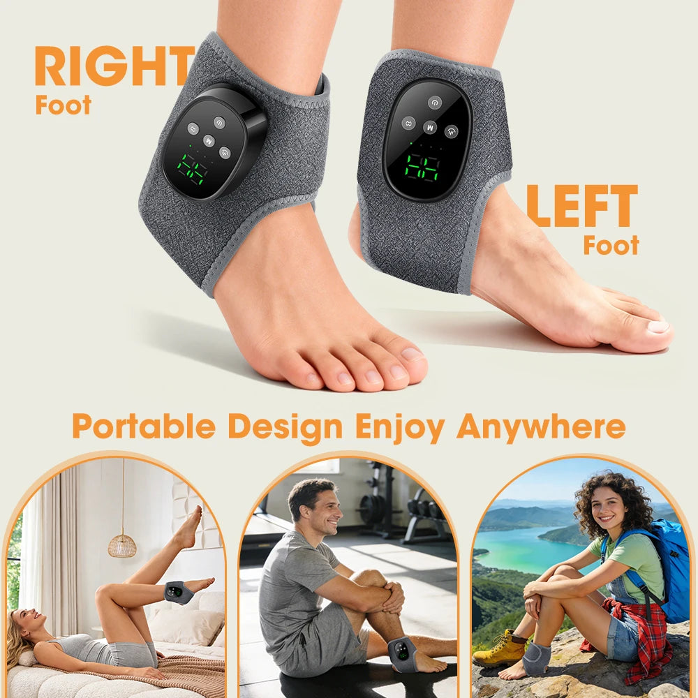Electric Ankle Massager and Heated Foot Brace for Post Sport Recovery Support - 13