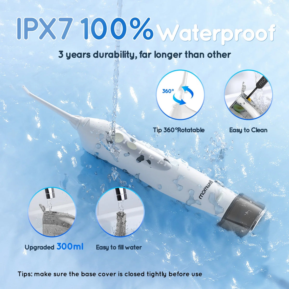 Professional Oral Care Kit and Portable Water Flosser for Daily Teeth Cleaning