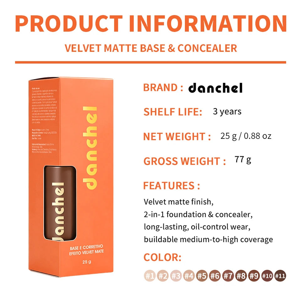 Liquid Foundation and Face Concealer for achieving a flawless velvet matte finish