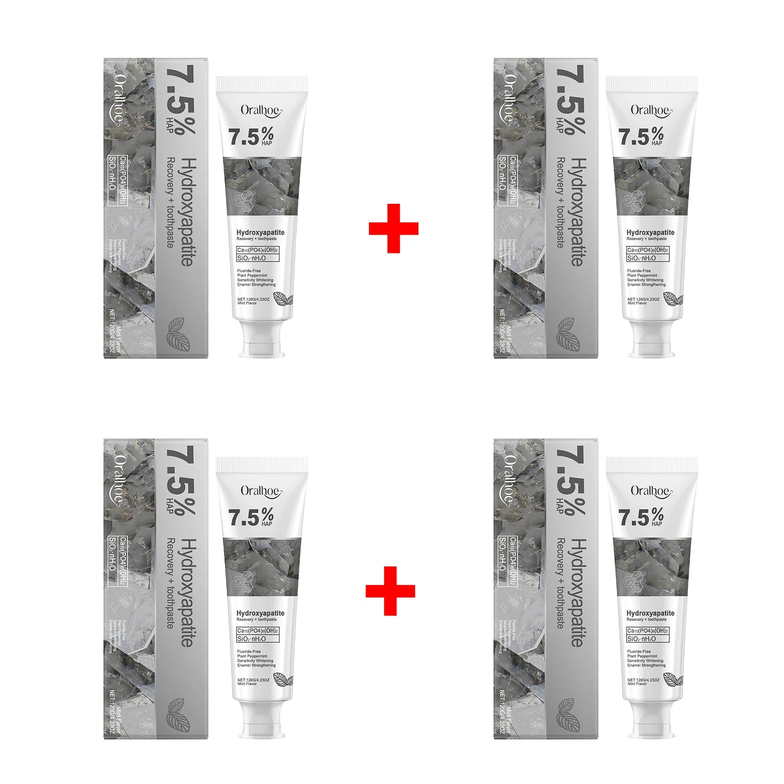 Hydroxyapatite Toothpaste and Enamel Repair Cream for Daily Whitening and Care - 18