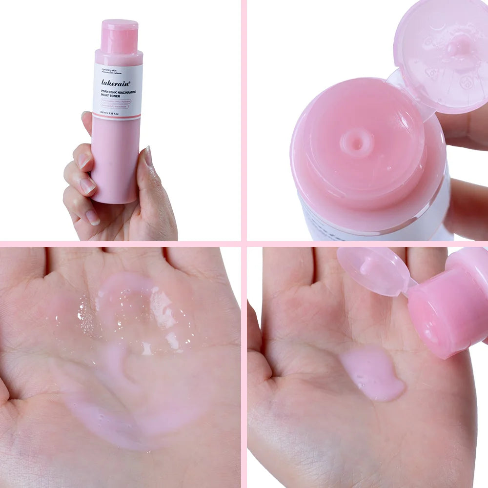 PDRN Niacinamide Toner and Milky Facial Lotion for Glowing Daily Skincare