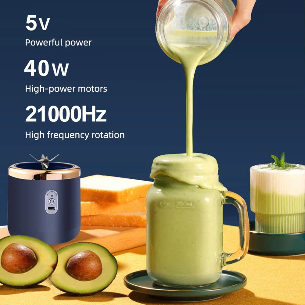 Portable Electric Juicer Cup and Mini Fruit Blender for Healthy Living - 3