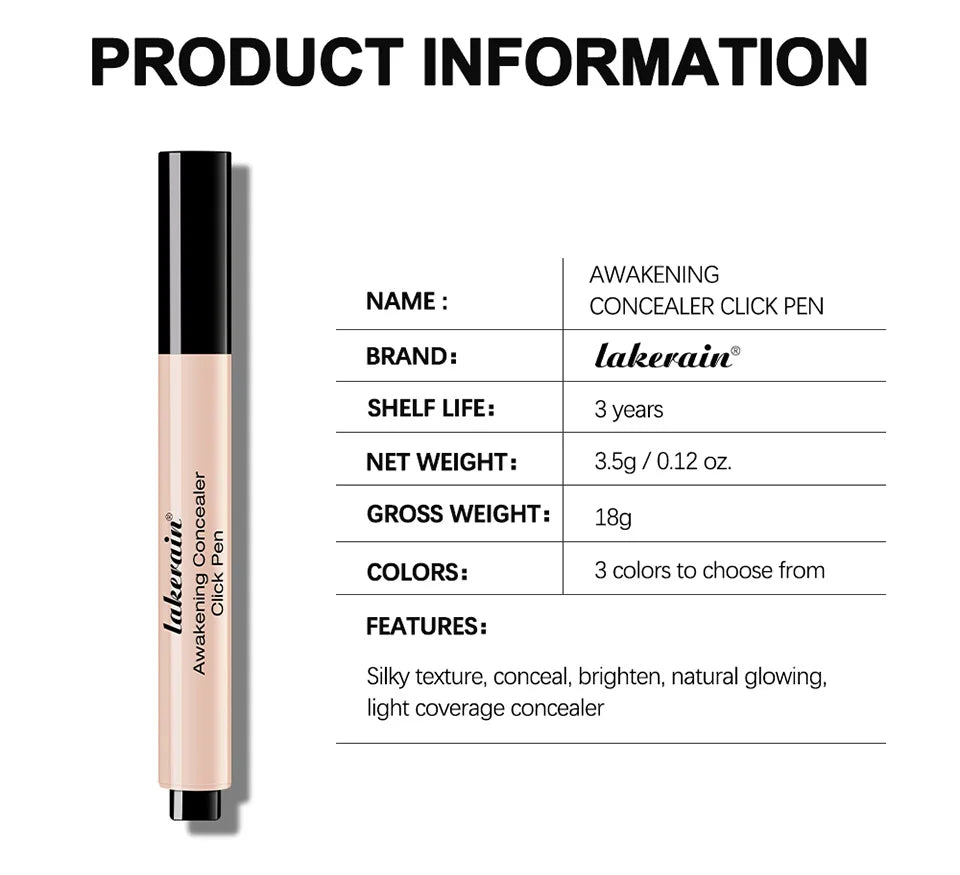 Awakening Concealer Click Pen and Brightening Makeup Pencil for Daily Routine - 18