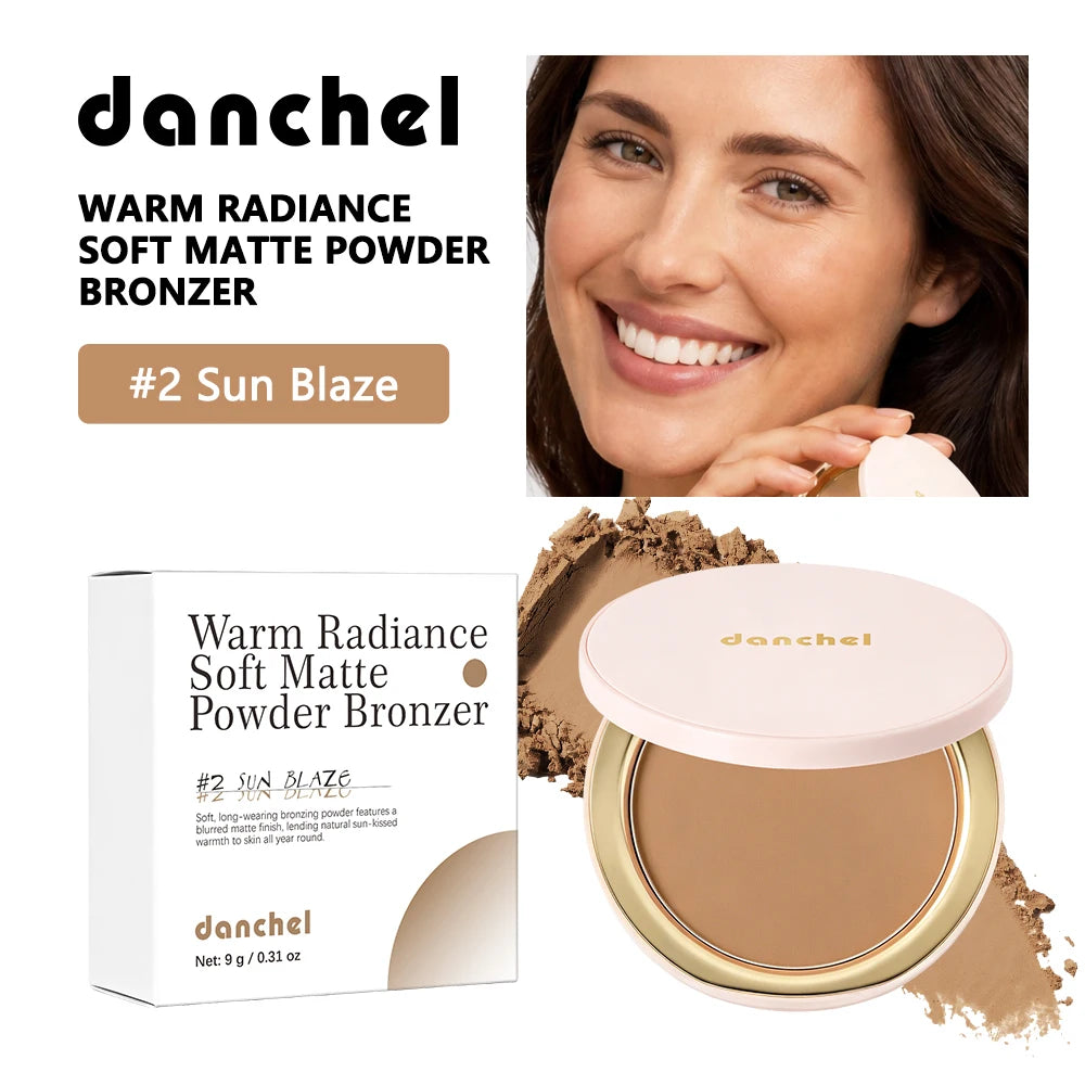 Pressed Bronzer Powder and Face Contour Makeup for Natural Matte Sun Kissed Look - 22