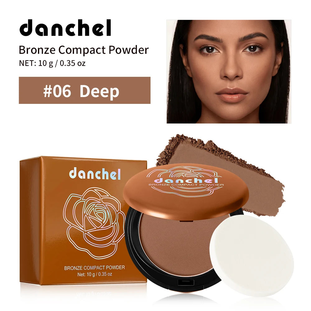 Matte Bronze Powder and Pressed Setting Powder for a Natural Sun Kissed Look