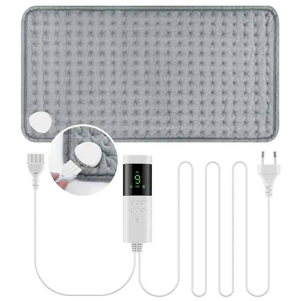 Electric Heating Pad and Warming Blanket for Back Pain Relief at Home Office