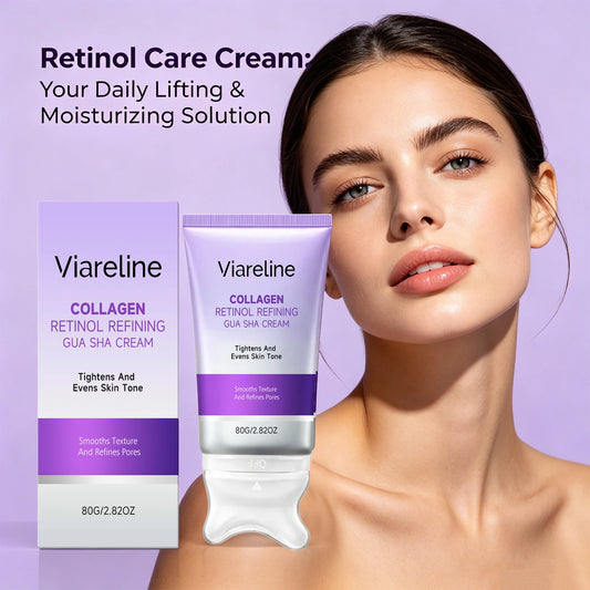 Collagen Retinol Gua Sha Cream and Facial Firming Moisturizer for Daily Lifting
