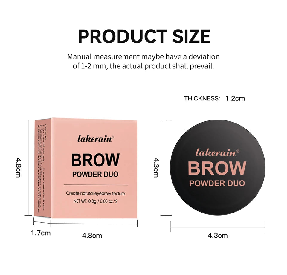 Brow Powder Duo and Eyebrow Enhancer for Natural Defined Eyebrows and Contouring - 14