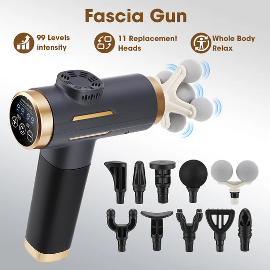Electric Massage Gun and Percussion Fascia Massager for Muscle Recovery