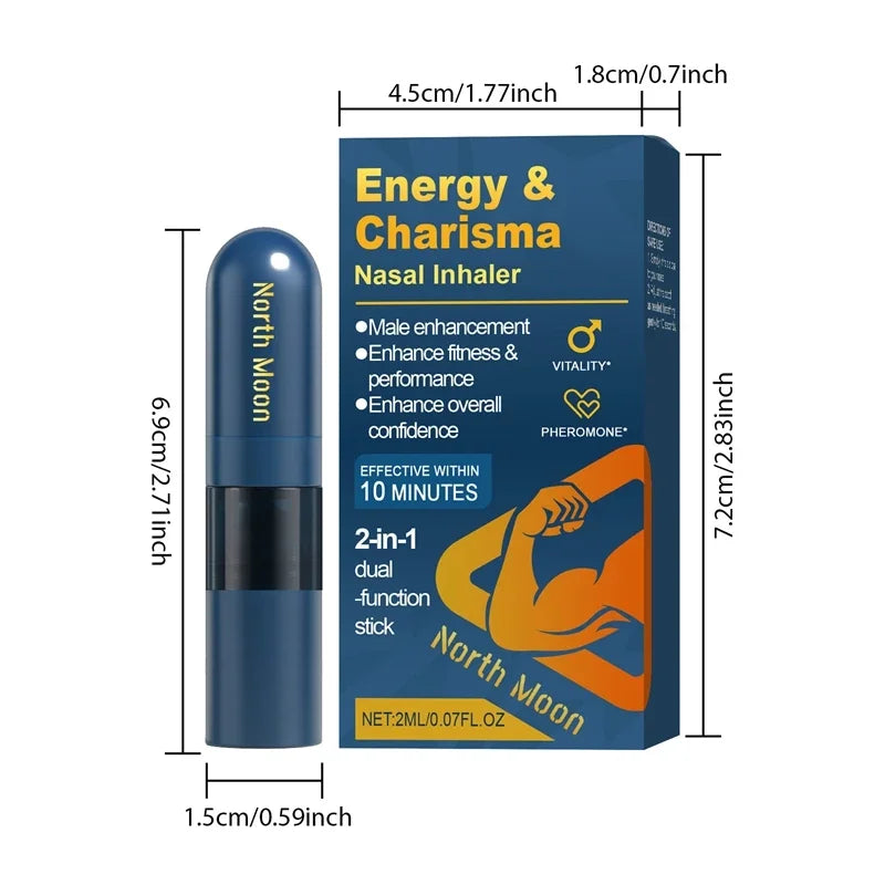Nasal Suction Stick and Energy Inhaler for Daily Male Performance and Body Care