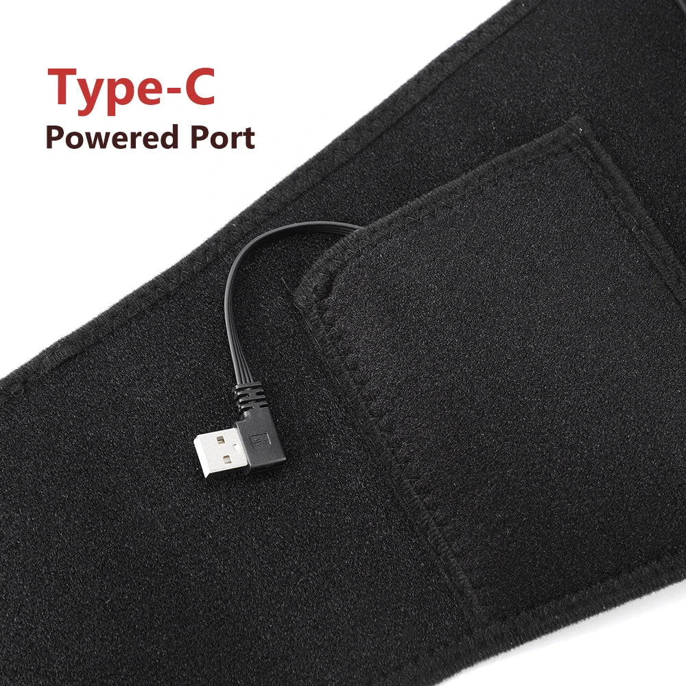 Red Light Waist Belt and Heating Pad for Muscle Relief at Home or the Office