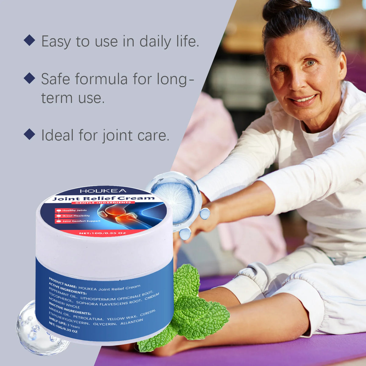 Joint Relief Massage Cream and Muscle Soothing Lotion for Daily Joint Care Support