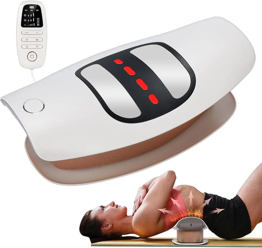 Electric Waist Massager and Lumbar Traction Device for Back Pain Relief at Home