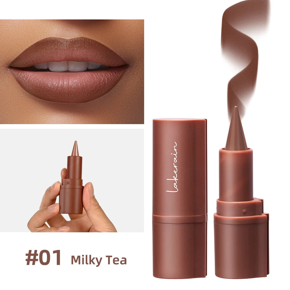 Matte Lip Liner and Lipstick Pen for Long Lasting Waterproof Daily Makeup Look